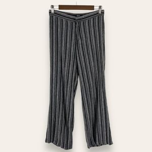 Philippe Adec Paris Black Stripe‎ Textured Pants